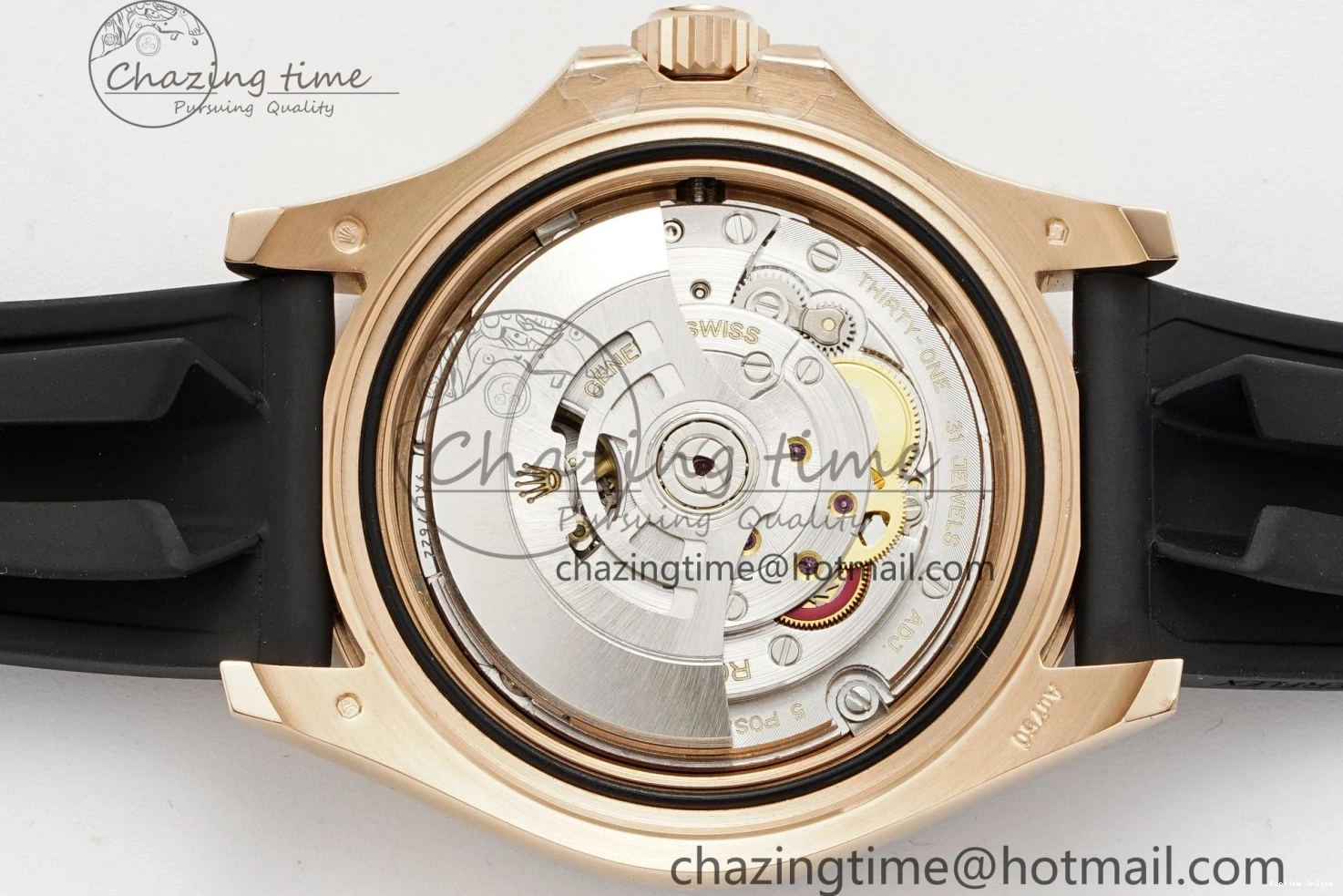 0124 Stretchable Yacht-Master 126655 C+F 1:1 Best Edition Black Ceramic Bezel on Oysterflex Rubber Strap VR 1955